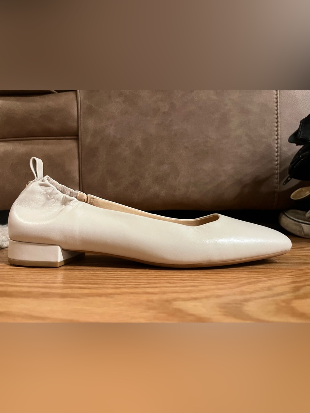 Alex Marie Genuine Leather Cream Ballet Flat, Size 10 - never worn